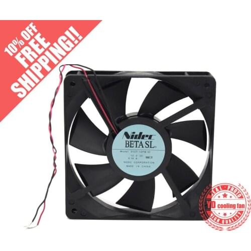 NEW NIDEC D12T-12PM 12CM 12025 silence 12V 0.16A cooling fan