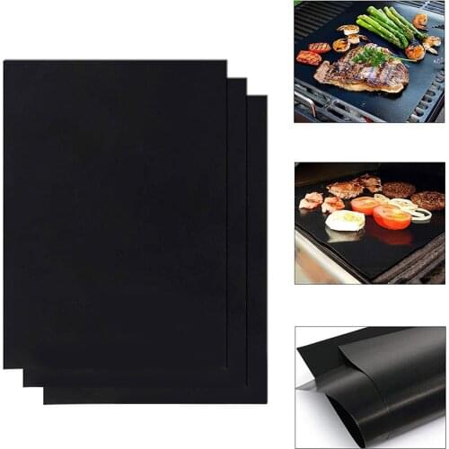 Outdoor Picnic Oven Steamer Pizza BBQ Grill Mat Reusable Non-stick Heat Resistance Barbecue Baking Sheet Pad
