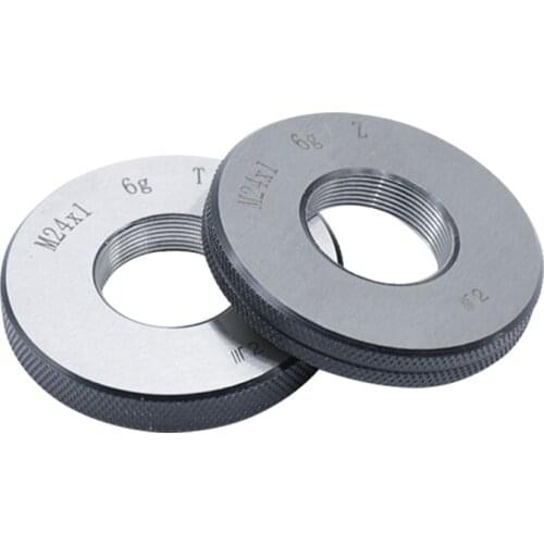 GULING Thread Ring Gauge/plug Gauge Smooth Plug Gauge (1*plug gauge and 1*ring gauge M1-M33) M1*0.25 6g T Z