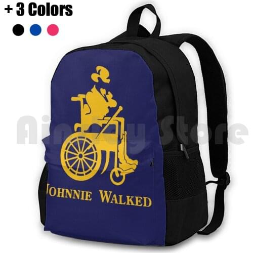 Johnnie Walked Outdoor Hiking Backpack Waterproof Camping Travel Johnnie Walked Johnny Walker Fun Funny Joke Cool Johnnywalker