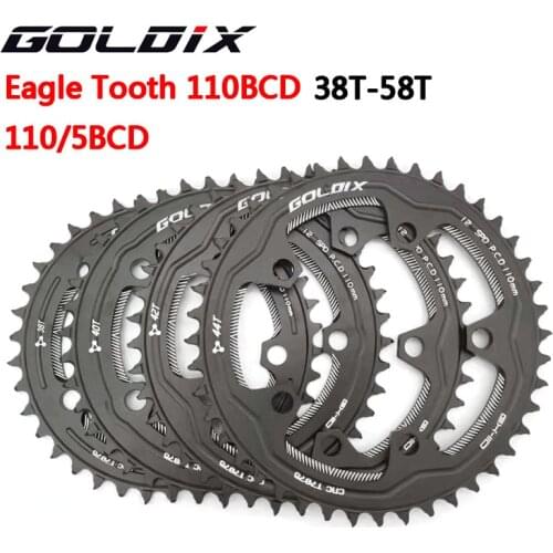 GOLDIX 110/5 BCD 110BCD Road Bike Narrow Wide Chainring 38T-58T Bike Chainwheel Forshimano sram Bicycle crank Accessories