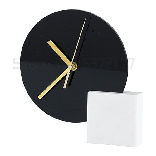 Modern light luxury metal clock and watch Silent seat clock ornament clock alarm clock Hotel model room decoration creative