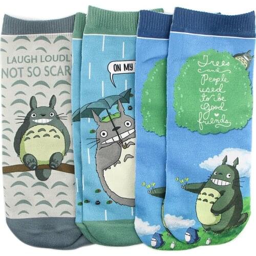 SP850 1 Pair New Anime Cat Women Socks Cute Kawaii Cat Pattern Funny Autumn Happy Low Ankle Cotton Unisex Sports Socks