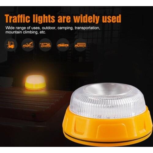 Car Emergency Light V16 Approved Dgt Road Flares Magnetic Beacon Help Flash Roadside Traffic Safety Warning Light Camping Sign
