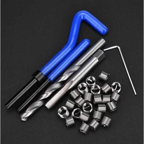 M8 Screw Threaded Inserts Repair Tool Set Drill Tap Coiled Wire Insert Installation Kit ferramenta Household Tool Set