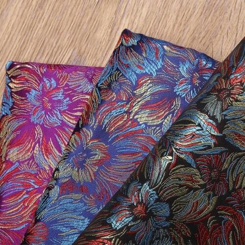 High quality Metallic Jacquard Brocade Fabric for dress DIY sewing clothes , sofa cushion table cloth patchwork upholstery