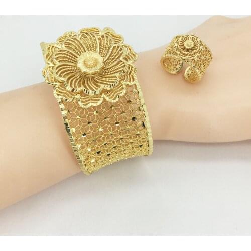 High quality Italian gold jewelry, suitable for womens African Jewelry Fashion Bracelet Jewelry