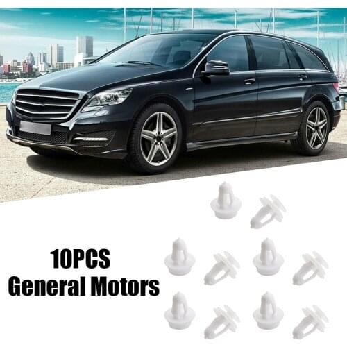 10pcs Universal Plastic Car Trunk Rivets Bumper Door Trim Panel Fender Liner Clips Auto Accessories Push Retainer Fastener Kit