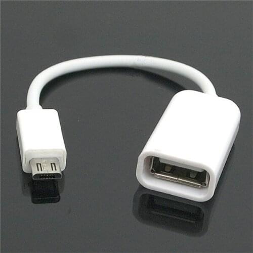 10cm Micro USB OTG Cable Adapter Black White For Android Sony Samsung HTC LG Tablet PC /MP3/MP4 Smartphone Drop Shipping