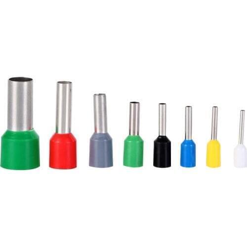 100 PCS insulated ferrule terminal E7512 E1006 E1008 E1010 E1012 E1508