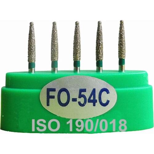 15 pcs High Speed FO-54C Dental Diamond Burs Lab Burrs Tooth Drill Polisher Dentist Materials