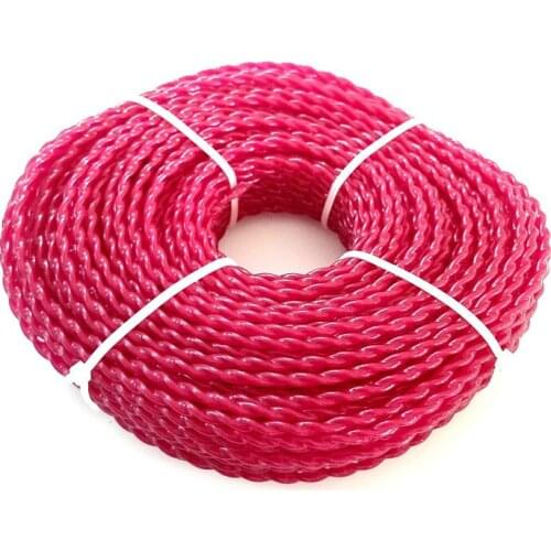 3.0mm Diameter Grass Trimmer Line Brush Cutter Power Nylon Twist Rope Cut Weed