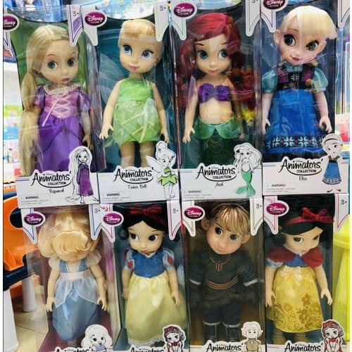 15 Inch Disney FrozenCartoon Elsa Mermaid Rapunzel Dolls Girls Play House Toy Anime Action Figures Toy Princess Dolls Kids Gift