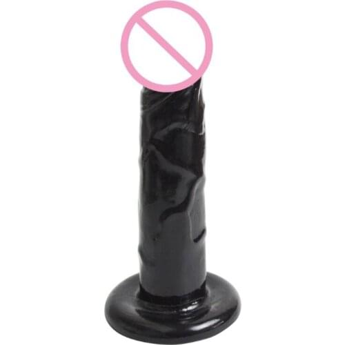 50LF Transparent Dildo Realistic Suction Cup Dildo Male Rubber Artificial Adult Sex Toys for Women