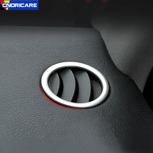 Car Styling Front Air Outlet Circle Decoration Sticker Trim For Mercedes Benz C Class W204 2007-2014 Interior Accessories