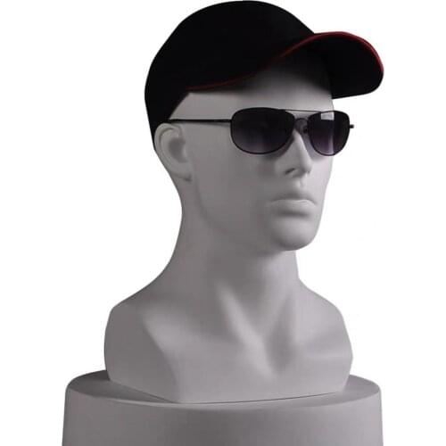 White Freestanding Mannequin Head Manikin Model For Wig Kerchief Jewelry Display