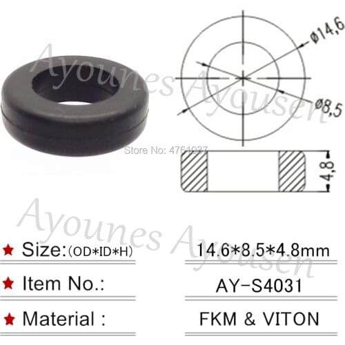 Free shipping 20pieces-500pcs For Japanese Car Replacement Gomment Seals Rubber Seals size 14.6*8.5*4.8mm For AY-S4031
