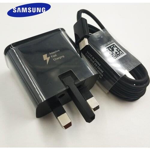 Samsung Fast Charger UK Plug Adapter Fast Charge Type C Cable for Galaxy S10 S8 S9 Plus A90 A80 A70 A50 A60 A40 A30 A41 Note 8 9