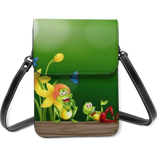 Four Frogs Standing Wooden Log Fashion Card Holder Wallet 2021 New Female Wallets Women Zipper Strap Coin Purse