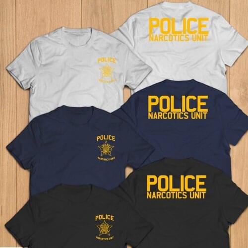 Stranger Things Design T Shirt 2019 New New Chicago Narcotics Unit Security Service US Police Department T-shirt