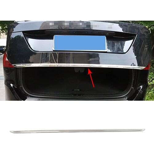 For Volvo XC60 2014 2015 2016 Chrome Rear Trunk Tail Gate Cover Trim Molding Tailgate Door Strip Garnish Stainless Steel Styling