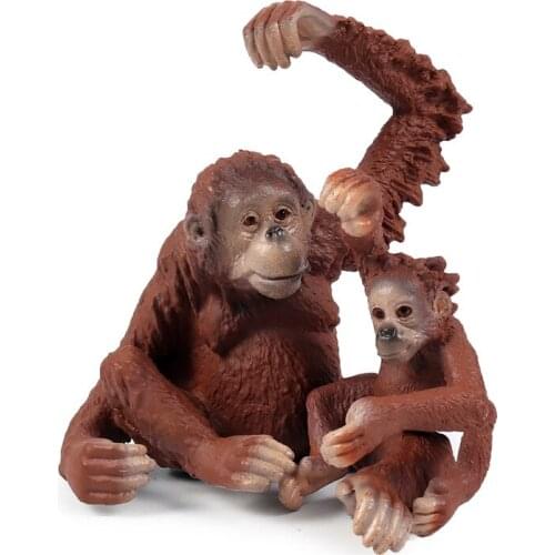 Sloth Orangutan Chimpanzee Gorilla Gibbon Monkey Animal Model Figurine Home Decor Miniature Fairy Garden Decoration Accessories