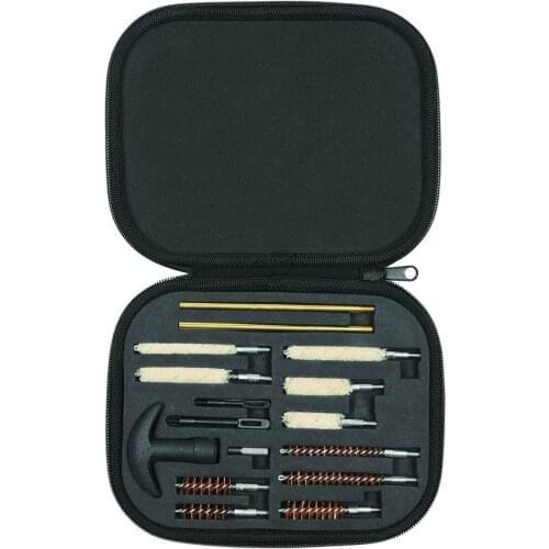 16Pcs Pistol Shotgun Gun Cleaning Kit for All Caliber Hand Guns 22 357 38 Brush Tool Airsoft Cleaner Brush Set with Storage Case