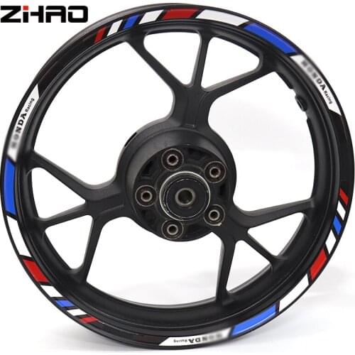 New high quality Fit Motorcycle Wheel Sticker stripe Reflective Rim For Honda XL1000 Varadero ABS Hornet 250 Deaucille700 CB500
