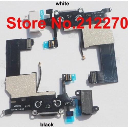 New Charger Charging Dock Port Connector Flex Cable Replacement For iPhone 5 Black/White