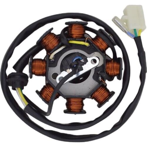 NEW High Quality Motorcycle 8 Poles Full-Wave DC Magneto Stator Coil Generator For Honda SPACY 100 SCR100 SCR 100 2003-2007