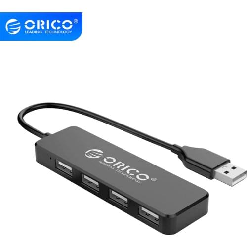 ORICO Mini 4 8 Port USB 2.0 HUB High-speed USB Splitter For PC Computer Accessories Mac/Windows OTG HUB -Black/White