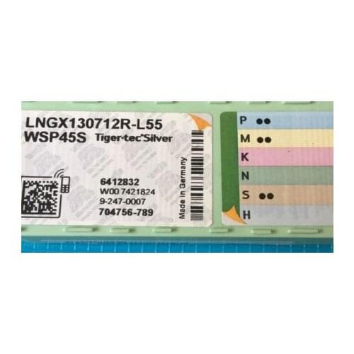 ORIGINAL 10PCS CARBIDE INSERT LNGX130712R-L55 WSP45S