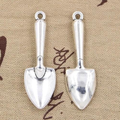 3pcs Charms Shovel Spade Trowel Gardening 51x16mm Antique Making Pendant fit,Vintage Tibetan Silver color,DIY Handmade Jewelry