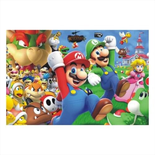 Full Diamond 5D DIY Diamond Painting Cartoon Super Mali 3D Diamond Embroidered Cross Embroidery Decorative Painting D087