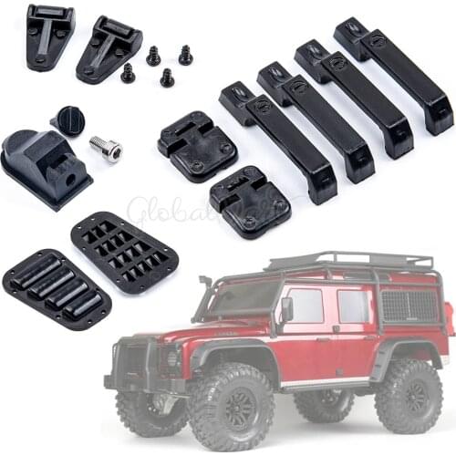 Rubber Fuel Tank Cap Cover Door Handle Hood Hinge Door hinge Hood Grille for 1/10 RC Crawler T4 Traxxas TRX-4 TRX4 Defender D90