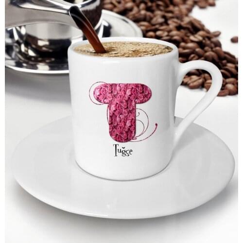 Personalized Letter Design Turkish coffee Cup-33