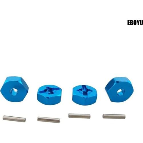4pcs * 7 to 12 mm Aluminum Wheel Hex Adapter A949-11 For WLtoys A949 A959 A969 A979 K929 A959-B A969-B A979-B K929-B 1/18 RC Car