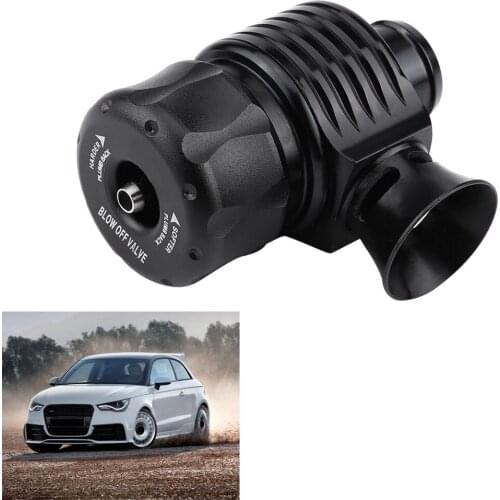Universal 25mm/1inch Car CNC Billet Aluminum Alloy Turbo Blow Off Valve Dump Valve Adapter Kit Horn-Shape With Fittings And Hose