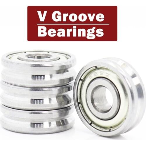 V Groove Sealed Ball Bearing ( 4PCS ) 5*16*5 5*19*6 mm Pulley Wheel Bearings V2/0.5 V2/1 V3/1 Guide Track Rlooer Bearing