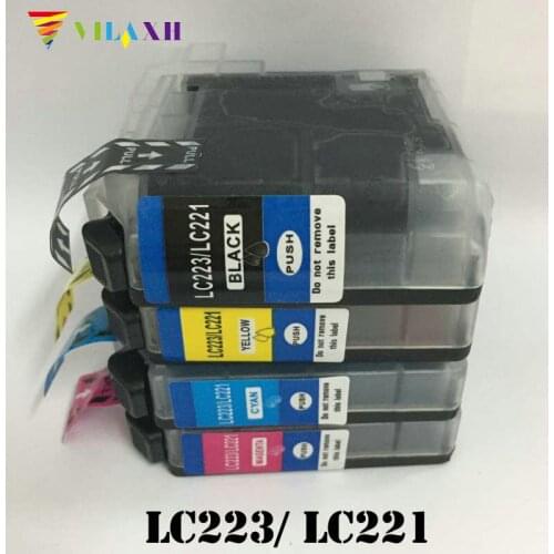 Vilaxh LC223 LC221 Ink Cartridge For Brother 223 DCP-J562DW DCP-J4120DW MFC-J480DW MFC-J680DW MFC-J880DW MFC-J4620DW MFC-J5720DW