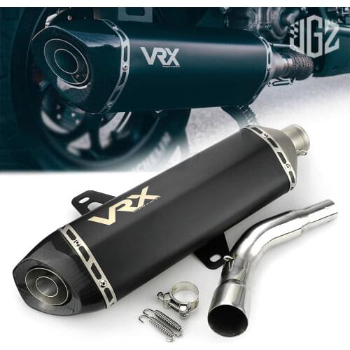 Motorcycle Carbon Stainless Steel Exhaust Pipe Muffler Escape Slip-on Line Pipe For VESPA GTS 250 300 2013 - 2020 Accessories