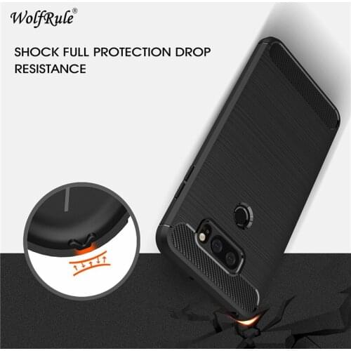 WolfRule sFor Phone Case LG V30 Cover Shockproof Soft Silicone Brushed Style Case For LG V30 Case For LGV30 V30 Fundas Capa