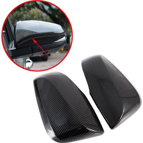 Fit For Toyota RAV4 2019 2020 Carbon Fiber Protect Accessories Door Side Rear View Rearview Mirror Cover Trim