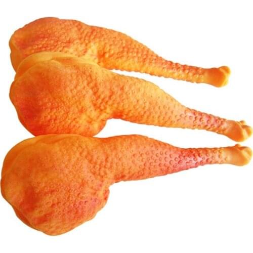 Pet Chewing Toy Plastic Lifelike Chicken Leg Puppy Sound Squeaker Teething Toys Puppy Cat Interactive Pet Supplies Dog Products