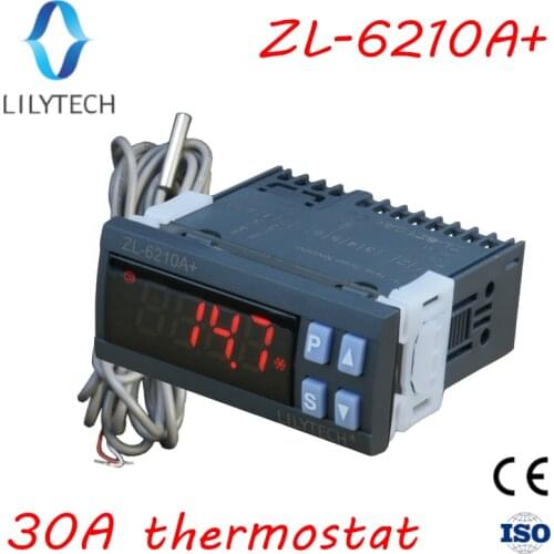 ZL-6210A+, 30A Output, Temperature Controller, Digital Thermostat, Lilytech, smart Thermostat temperature controller, Switch