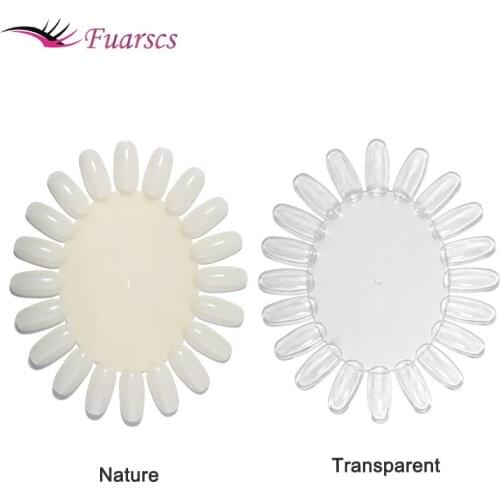 1PCS False Nail Art Nature Color Chart Tips Display Practice Wheel UV Gel Polish Round Board Tool Acrylic Manicure Nail Art Mold