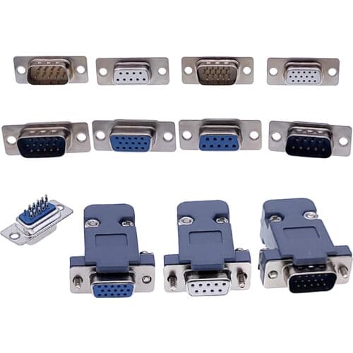 10PCS DB9 adapter connector core RS232 serial COM Plug connector hole/pin female Male port socket D Sub DP9