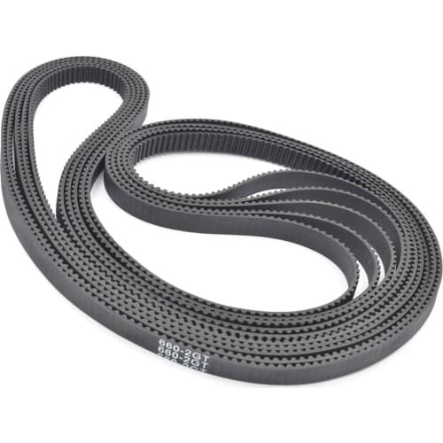 5pcs 2MGT 2M 2GT Synchronous Timing belt, Pitch length 660/670/696/700/710, width 3/6/9/15mm, Teeth 330/348/350/355 GT3 closed