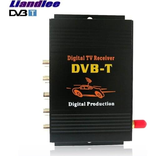 Car Digital TV Model DVB-T-M-588X Receiver MPEG-4 CVBS D-TV Mobile HD Turner Converter Box 1 Signal Antenna