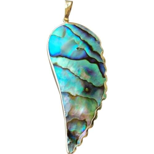 Free shipping Fashion Jewelry New Zealand Abalone Shell Art Pendant Bead MC9998